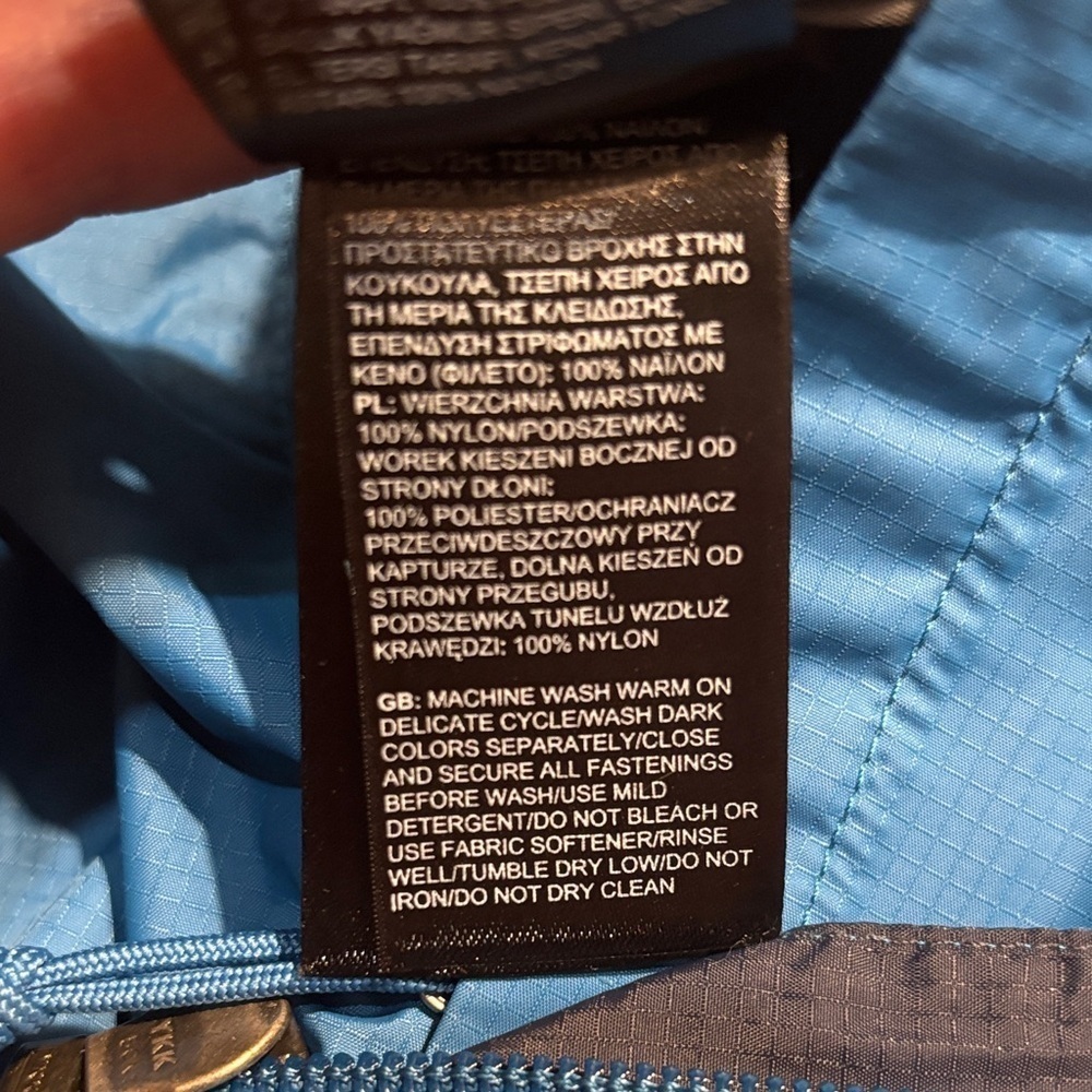 The North Face Men's Venture Two-Tone Blue Raincoat - Picture 6 of 13
